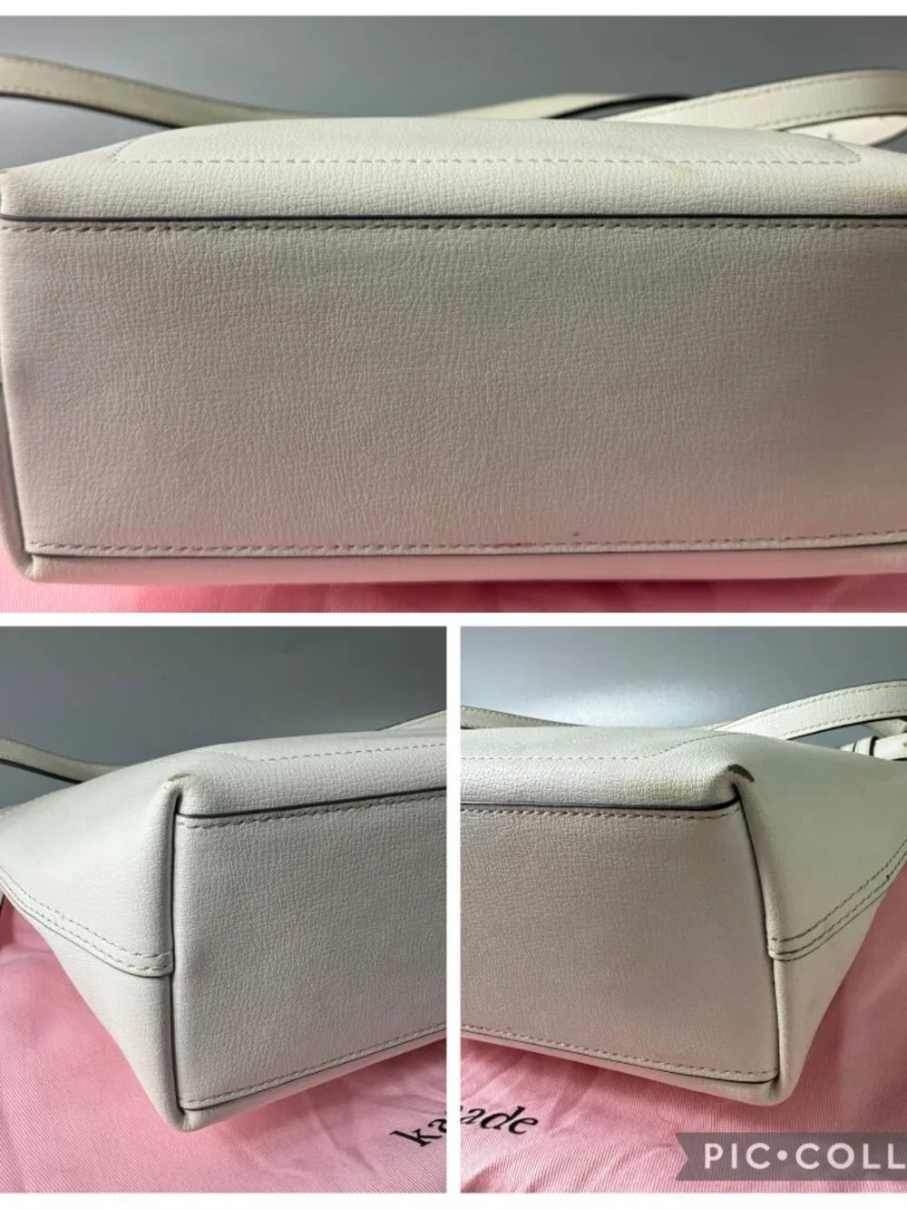 Kate Spade New York White Leather Patrice Shoulder Bag